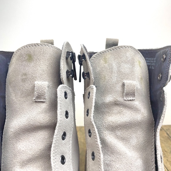 Donald Pliner “Ease” Suede Combat Boot in Light Taupe, Size 7.5 M - Picture 9 of 15